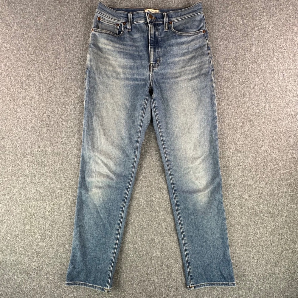Madewell Jeans Womens 28 High-Rise Slim Boyjean Blue Stretch Denim